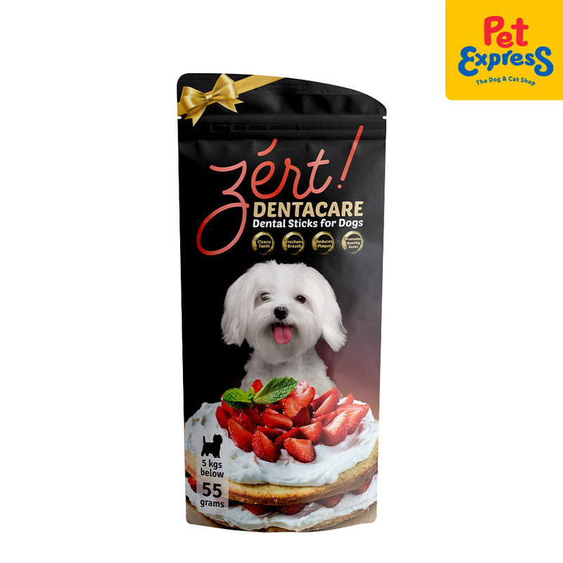 Zert Dentacare Strawberry Dog Treats 55g