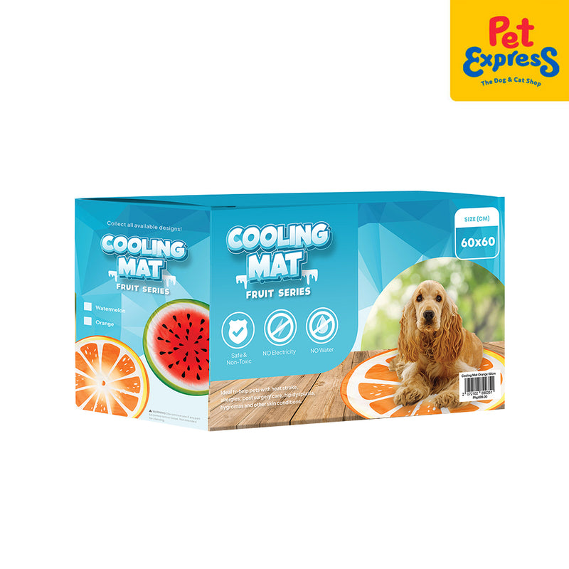 Pet Pals Orange Cooling Mat for Small Breed 60cm
