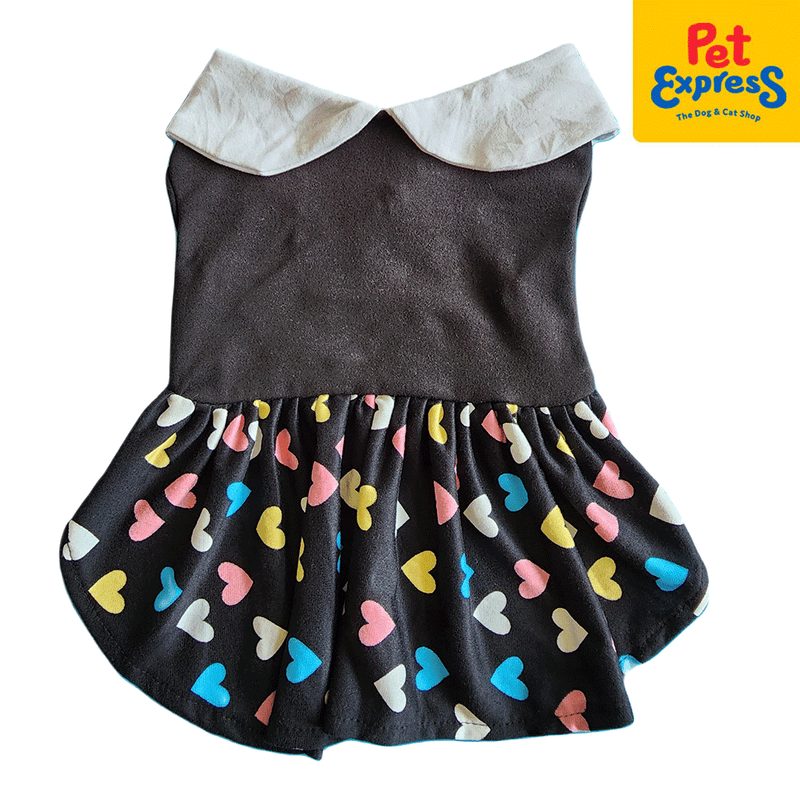 Pawsh Couture Abby Dress Hearts Dog Apparel Multicolor