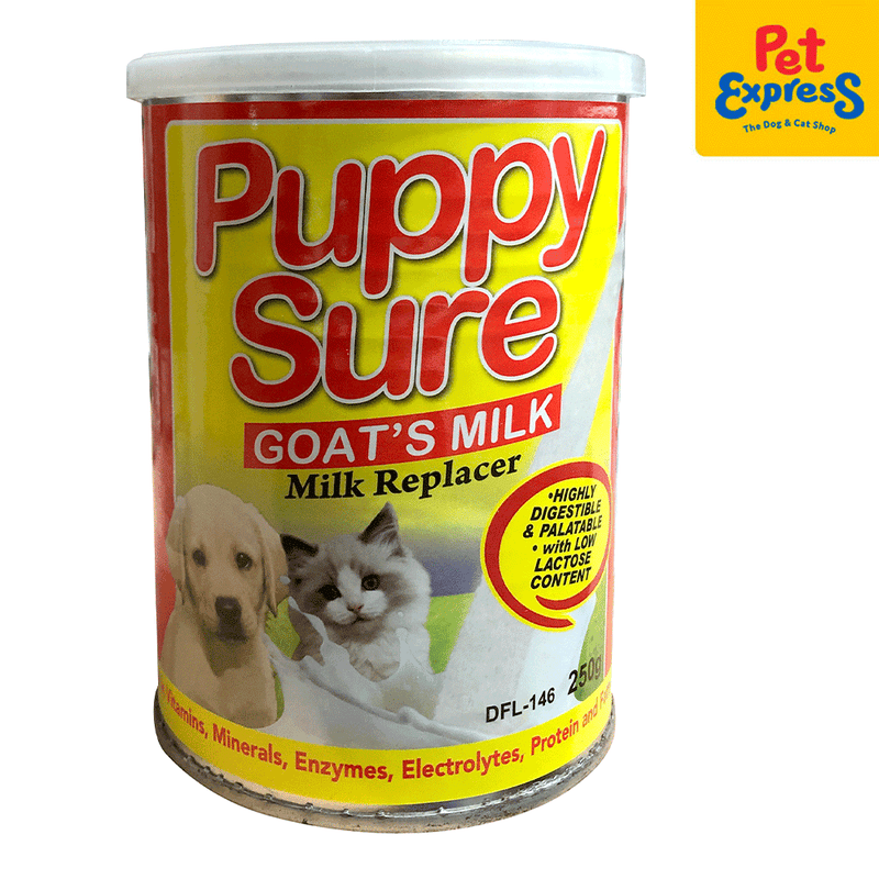 Can you give sales puppies goats milk