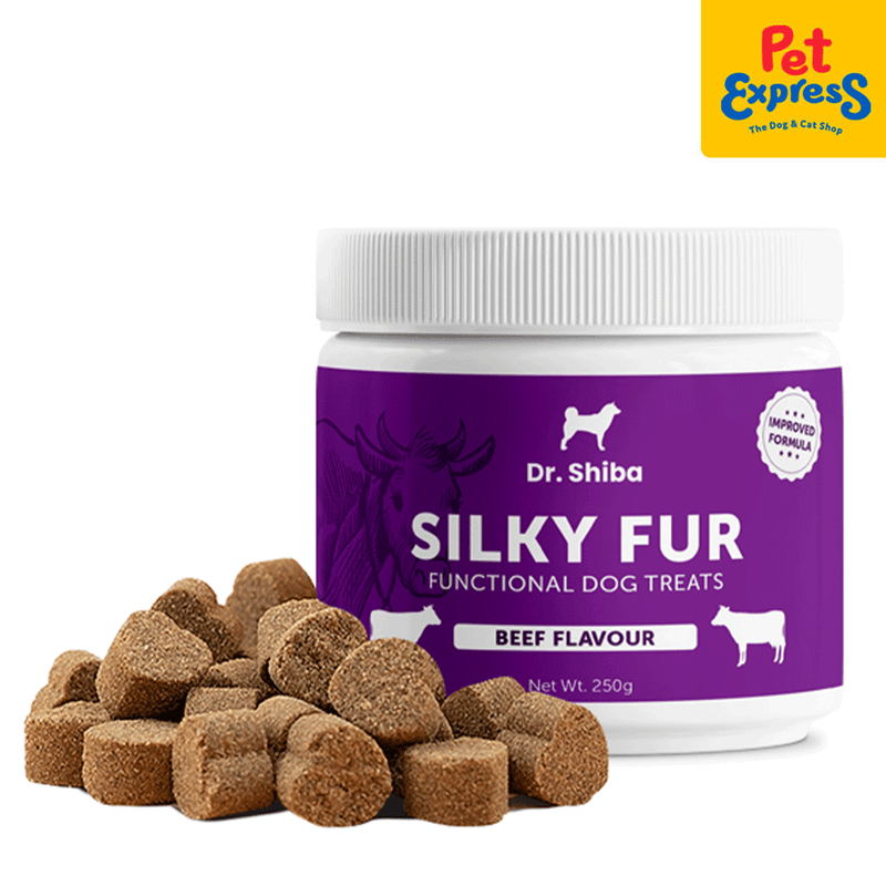 Dr. Shiba Silky Fur Beef Dog Treats 250g