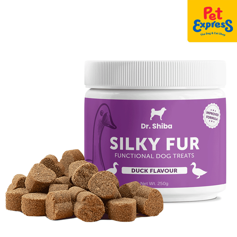 Dr. Shiba Silky Fur Duck Dog Treats 250g