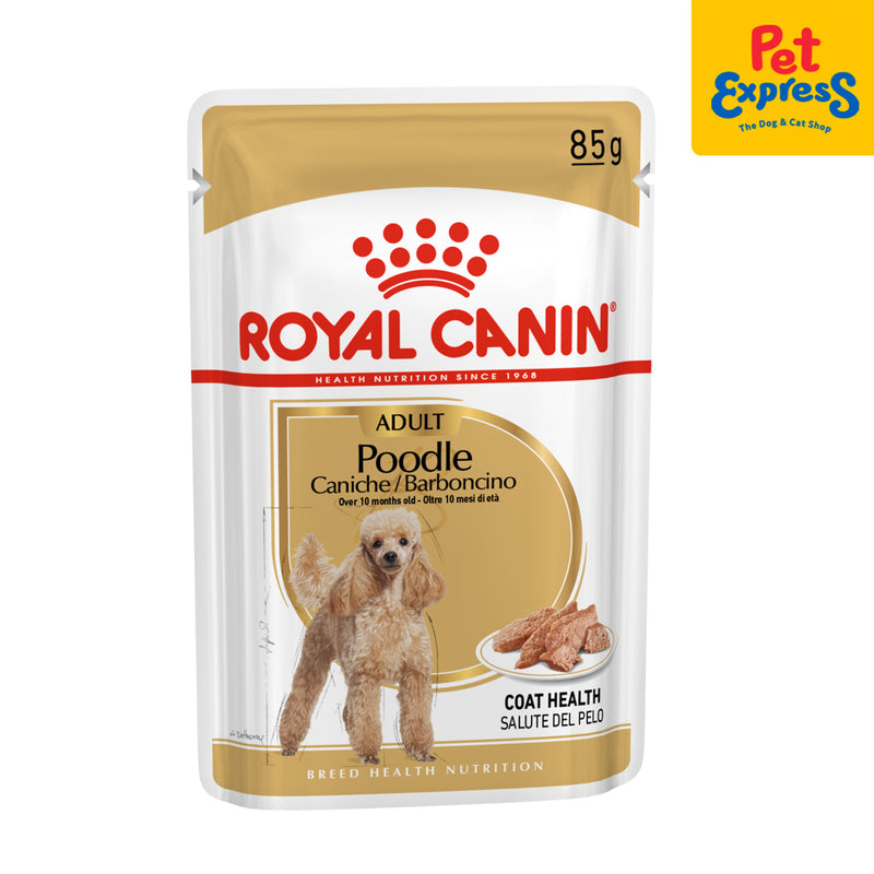 Royal Canin Breed Health Nutrition Adult Poodle Wet Dog Food 85g (12 pouches)