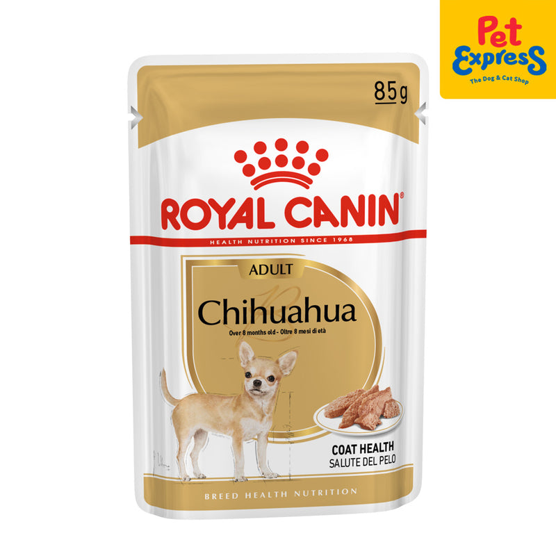 Royal Canin Breed Health Nutrition Adult Chihuahua Wet Dog Food 85g (12 pouches)