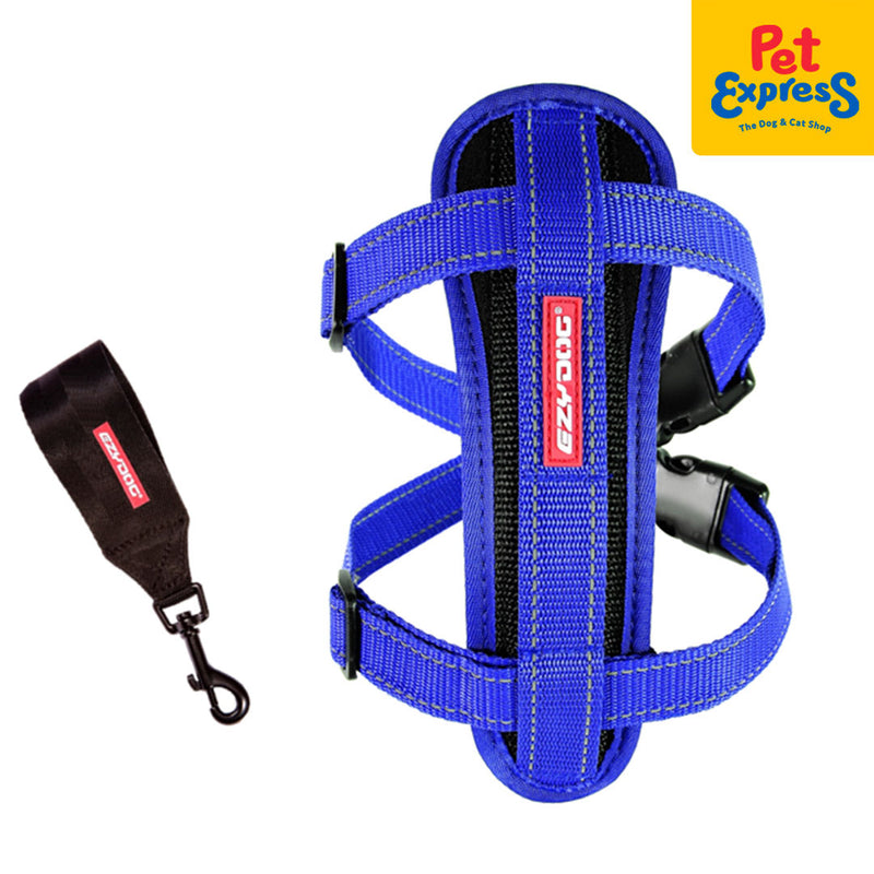 EzyDog Chestplate Dog Harness Large Blue