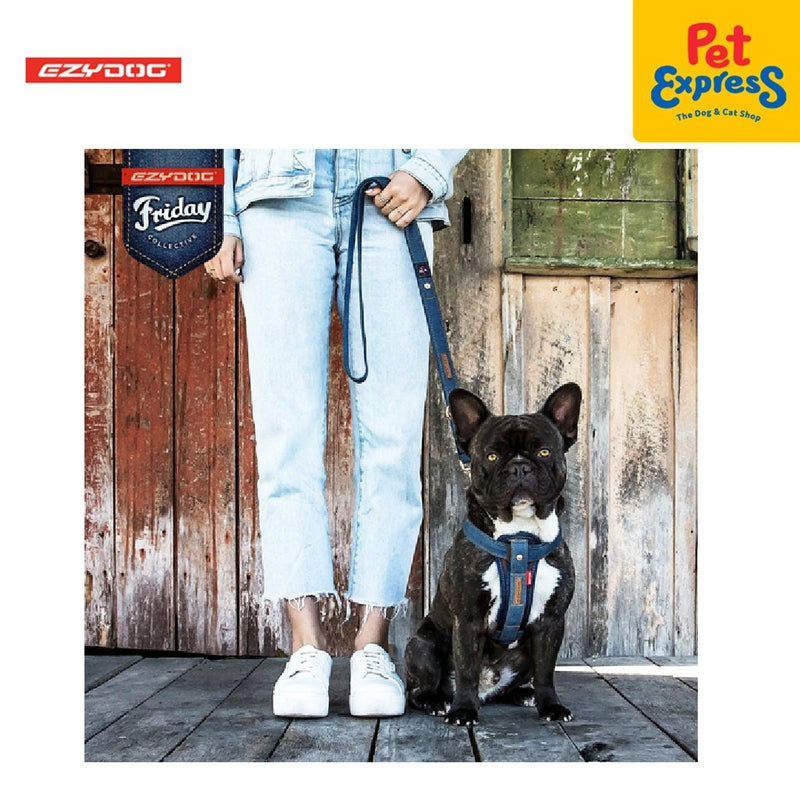 EzyDog Quickfit Dog Harness Small Denim