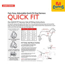 EzyDog Quickfit Dog Harness Large Denim