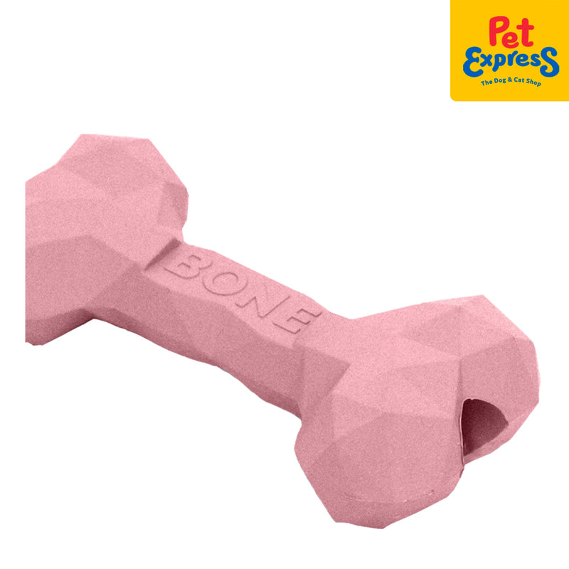 Doggo Dog Toy Prizm Bone Pink Small