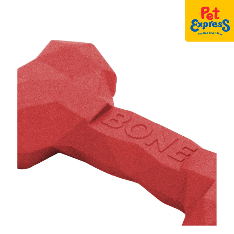 Doggo Dog Toy Prizm Bone Red Large