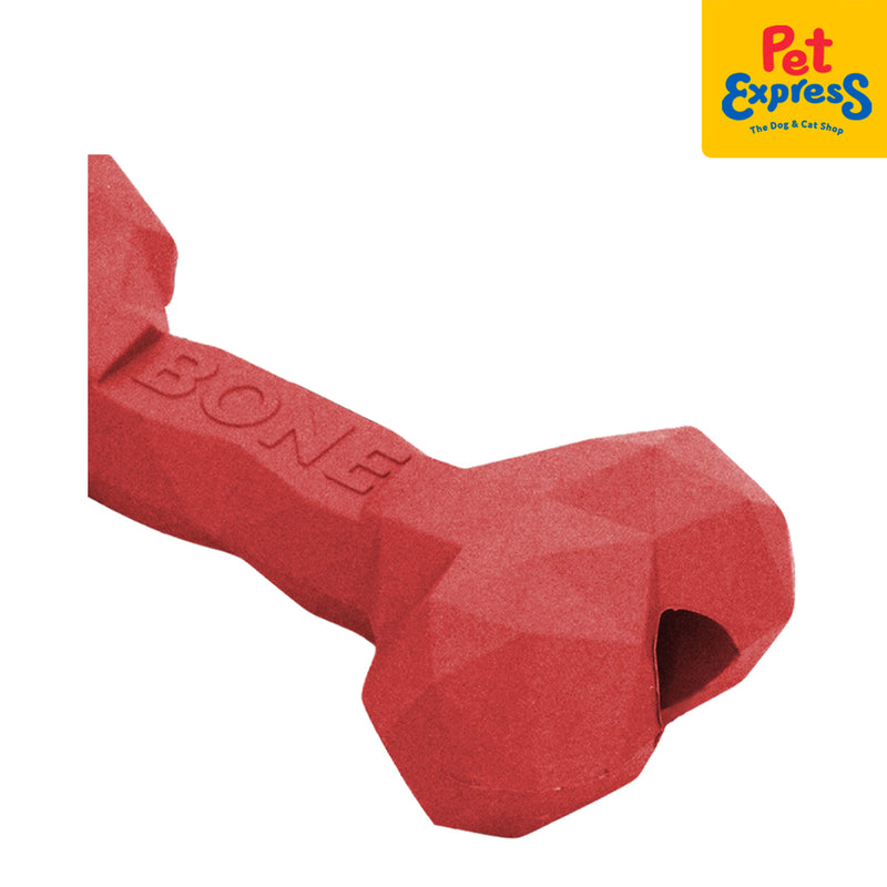 Doggo Dog Toy Prizm Bone Red Large