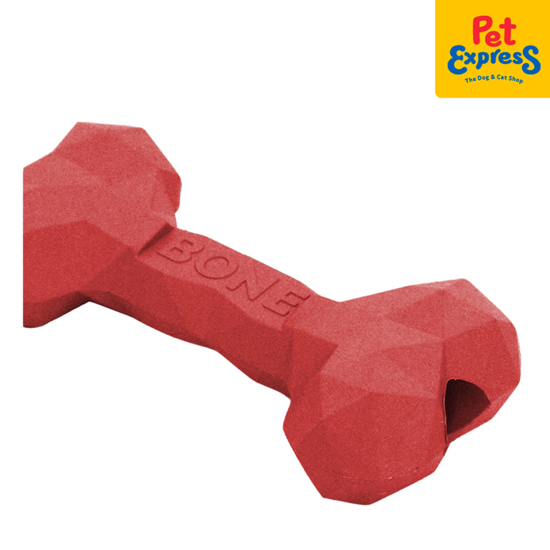 Doggo Dog Toy Prizm Bone Red Small