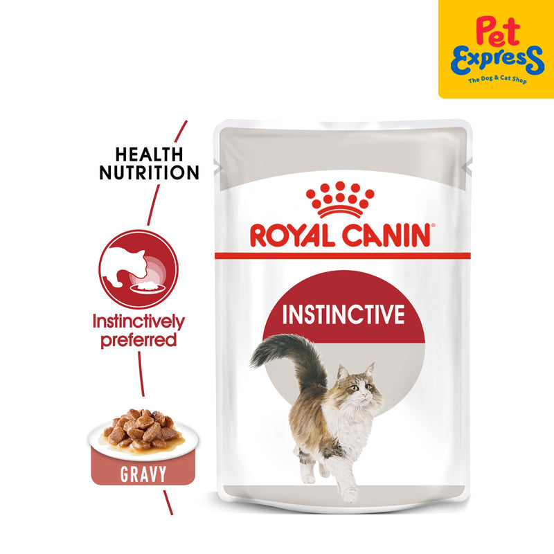 Royal Canin Feline Health Nutrition Adult Instinctive Wet Cat Food 85g (12 pouches)