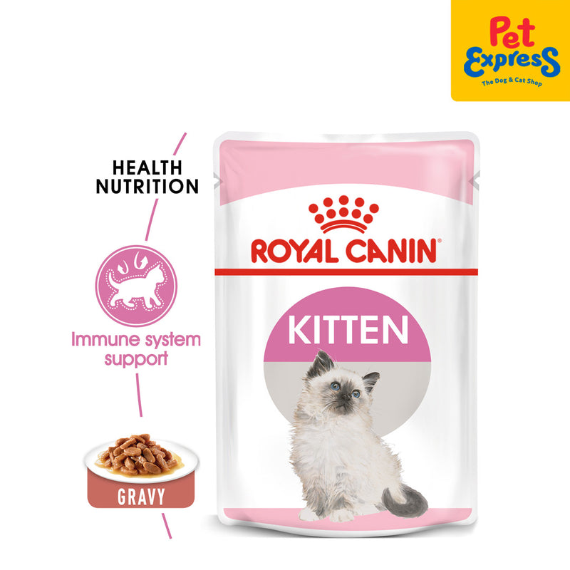 Royal Canin Feline Health Nutrition Kitten Wet Cat Food 85g (12 pouches)