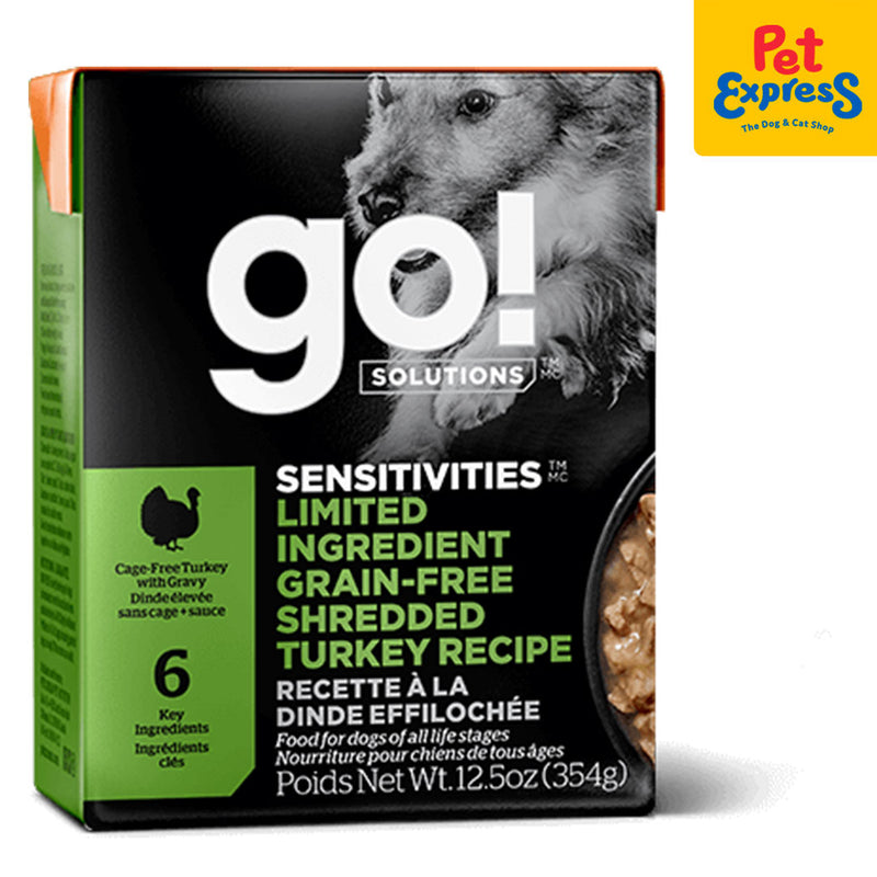 Go! Solutions Sensitivities Limited Ingredient Grain Free Turkey Wet Dog Food 354g