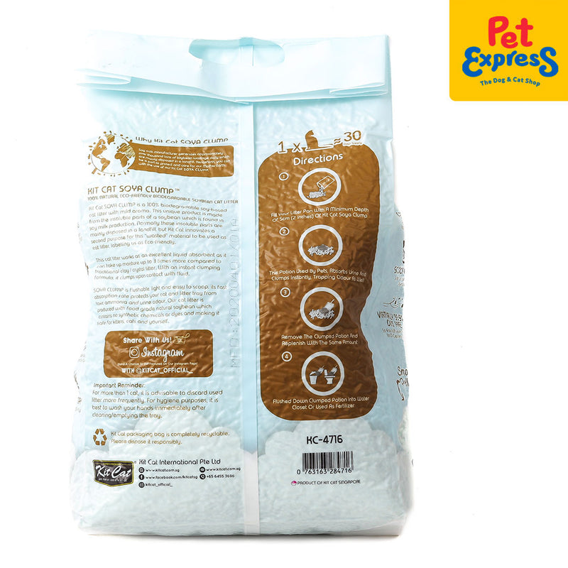 Kit Cat Soya Clump Kitten Baby Powder Cat Litter 7L