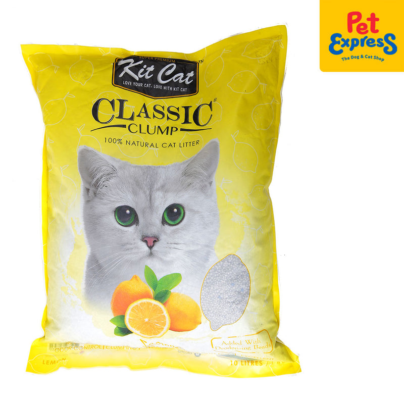Kit Cat Classic Clump Lemon Cat Litter 10L