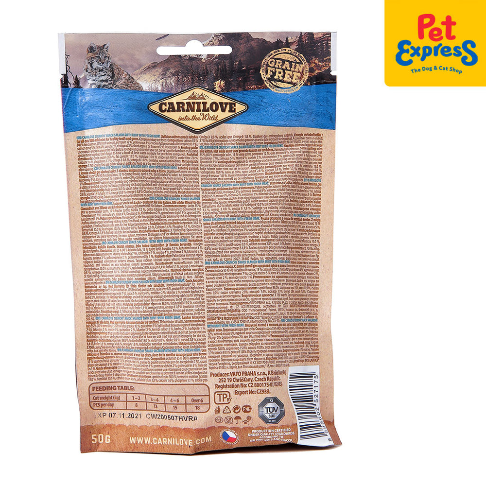 Carnilove Crunchy Snack Salmon with Mint Cat Treats 50g