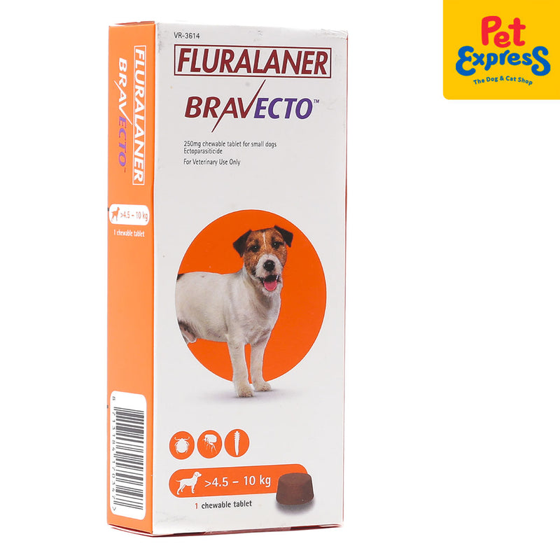 Bravecto Tick and Flea for Small Dogs 250mg >4.5-10kg