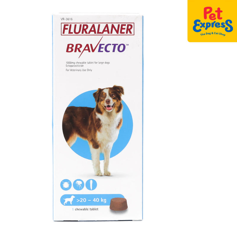 Bravecto Tick and Flea for Large Dogs 1000mg >20-40kg