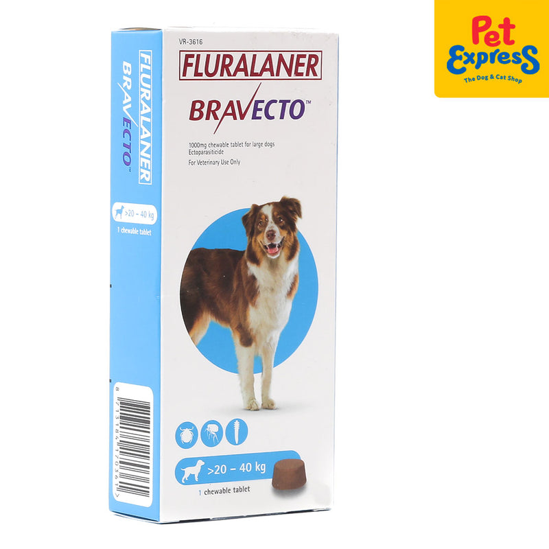 Bravecto Tick and Flea for Large Dogs 1000mg >20-40kg