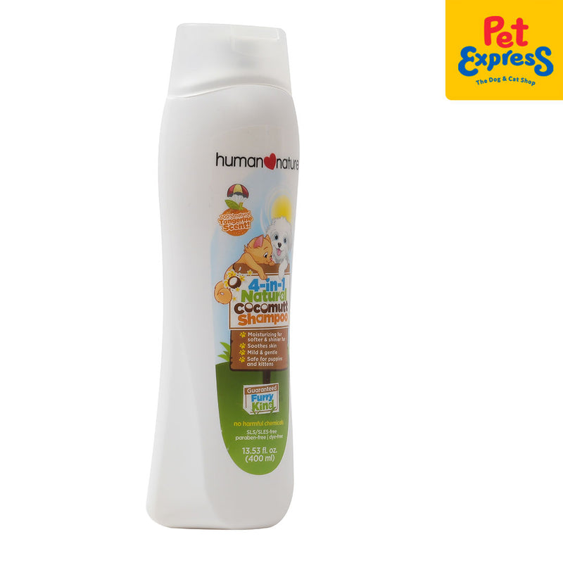 Human Nature 4 in 1 Natural Tangerine Scent Pet Shampoo 400ml