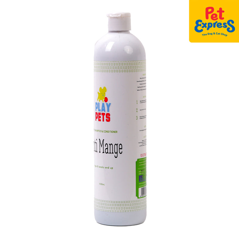 Play Pets Anti Mange Dog Shampoo and Conditioner 1L