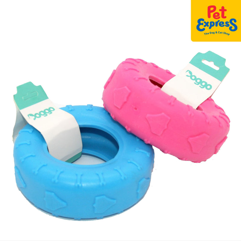 Doggo Tough Tire Dog Toy Pink