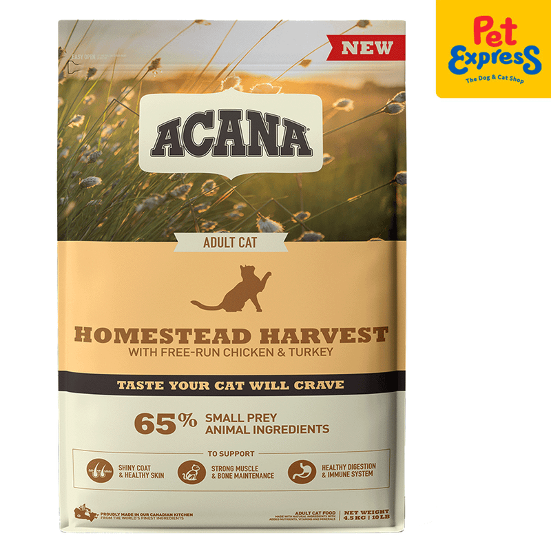 Acana Adult Homestead Harvest Dry Cat Food 4.5kg