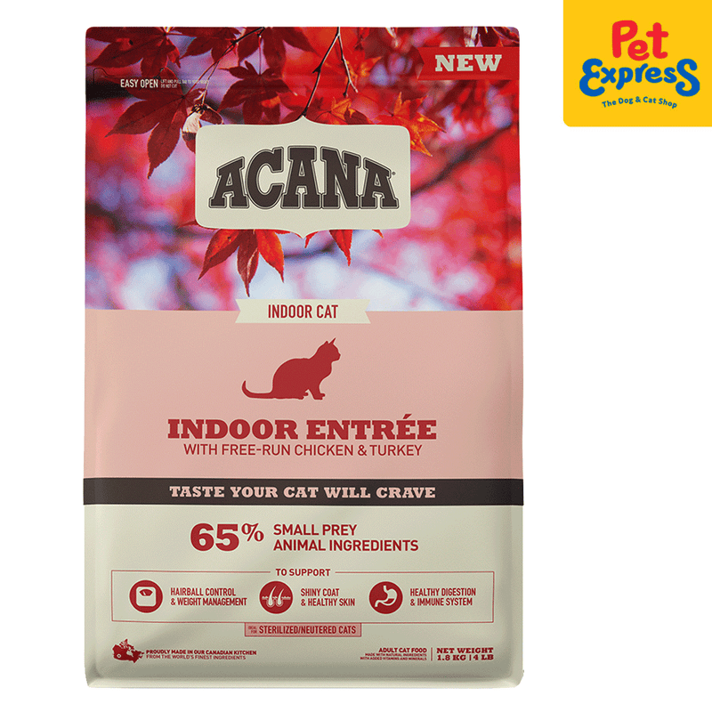 Acana Adult Indoor Entrée Dry Cat Food 1.8kg