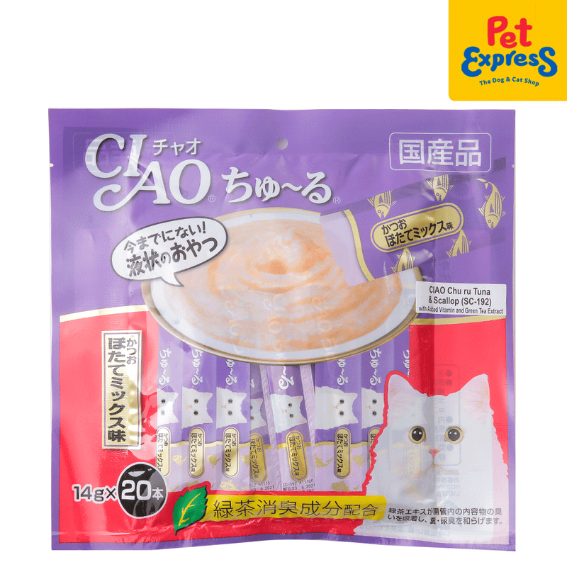 Ciao Churu Tuna and Scallop Cat Treats 14gx20 (SC-192)