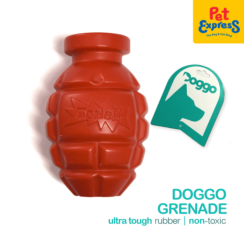 Doggo Tough Grenade Dog Toy