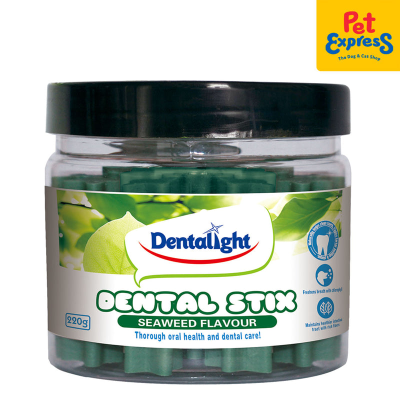 Dentalight Dental Stix Seaweed Dog Treats 220g