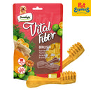 Dentalight Vital Fiber Grain-Free Dental Brush Honey, Fennel Seed, Kumquat Dog Treats 8s 80g