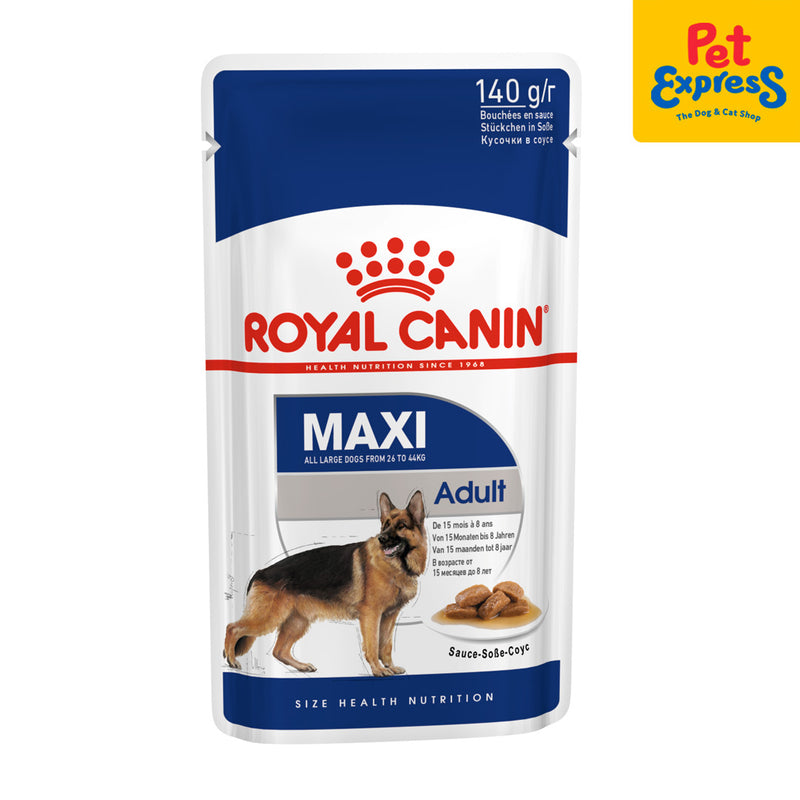Royal Canin Size Health Nutrition Adult Maxi Wet Dog Food 140g (10 pouches)