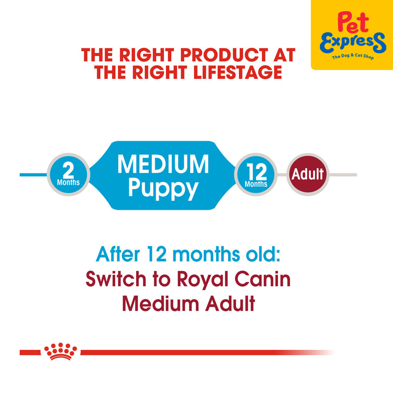 Royal Canin Size Health Nutrition Puppy Medium Dry Dog Food 4kg
