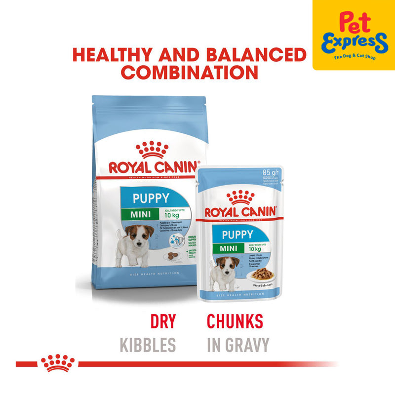 Royal Canin Size Health Nutrition Puppy Mini Wet Dog Food 85g (12 pouches)