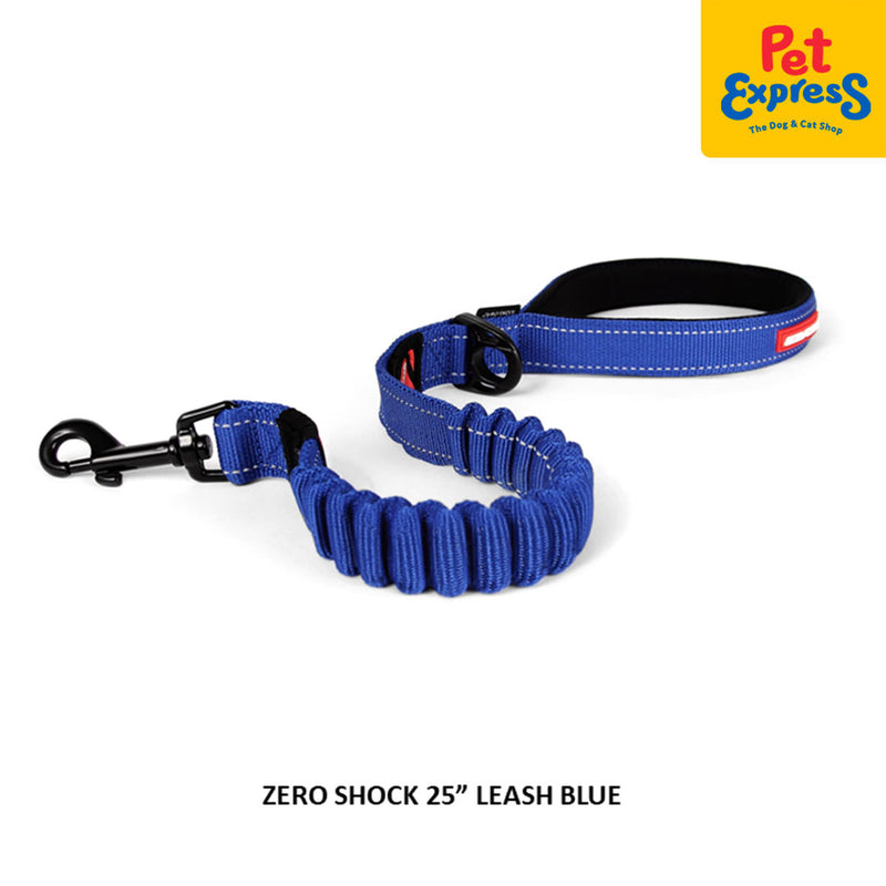 EzyDog Zero Shock Dog Leash 25 inches Blue