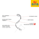 EzyDog Zero Shock Dog Leash 48 inches Camouflage