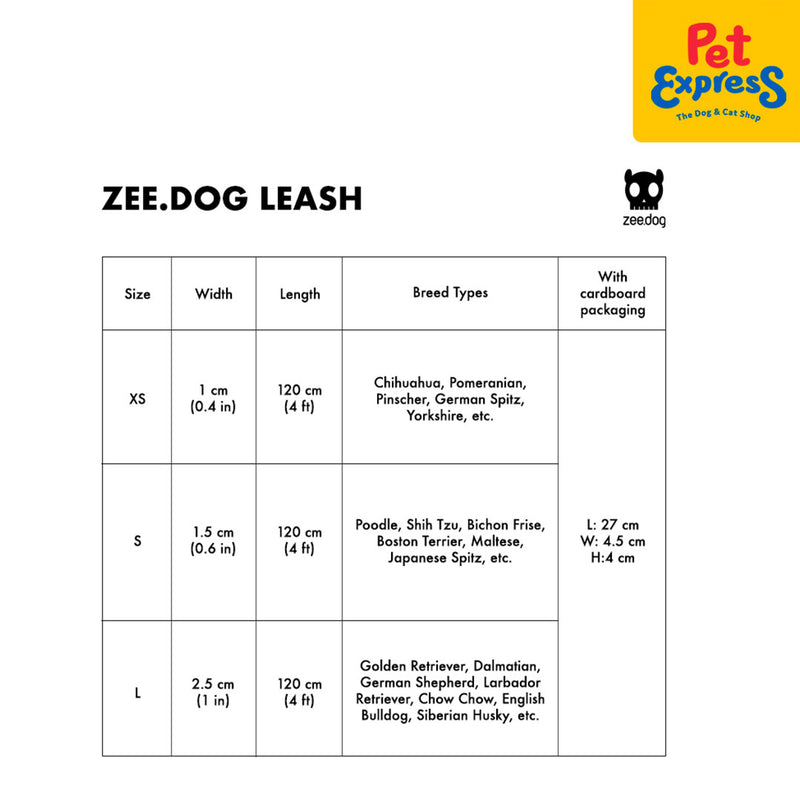 Zee Dog Ella Dog Leash_size