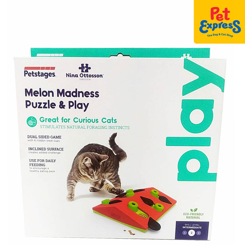 Nina Ottosson by Petstages Melon Madness Puzzle & Play - Interactive Cat  Treat Puzzle
