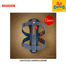 EzyDog Chestplate Dog Harness Small Denim
