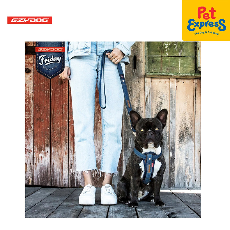 EzyDog Chestplate Dog Harness Extra Large Denim
