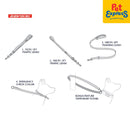 EzyDog Vario Dog Leash 4 inches Denim